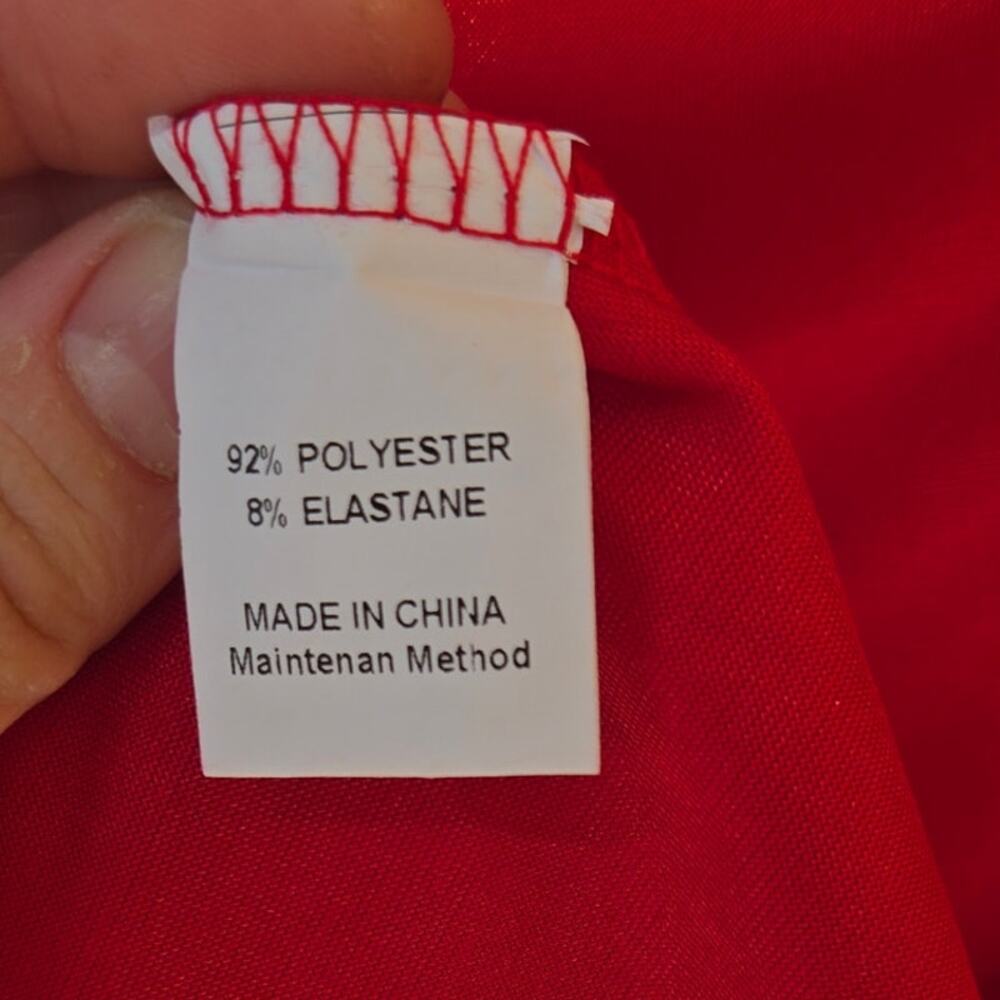 NWOT Medium Red Sexy Satin Strapless Maxi Dress [0004] - Picture 7 of 9